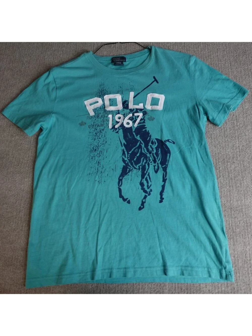 Polo Ralph Lauren Shirt Large Blue Large 14-16 Vintage